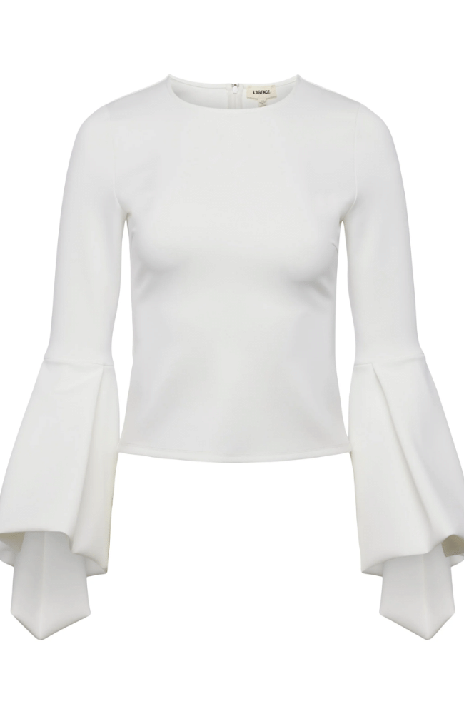 CHASE RUFFLE SLEEVE TOP-L&#39; AGENCE-FLOW by nicole