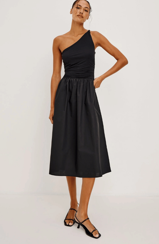 CHAYANA DRESS in BLACK-RAILS-FLOW by nicole