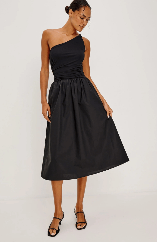 CHAYANA DRESS in BLACK-RAILS-FLOW by nicole