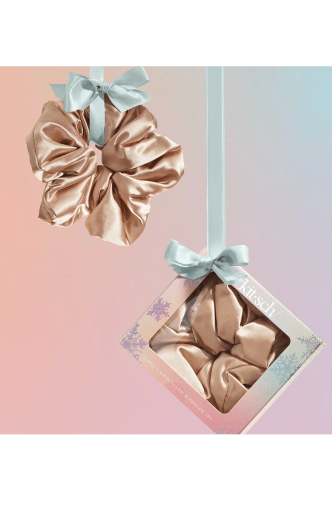 CLOUD 9 SATIN PILLOW SCRUNCHIE -CHAMPAGNE-KITSCH-FLOW by nicole