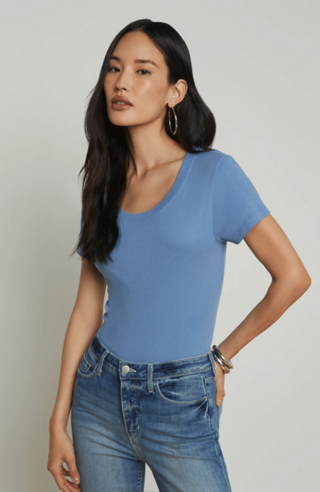 CORY S/S CREW NECK HARBOR BLUE-L'AGENCE-FLOW by nicole