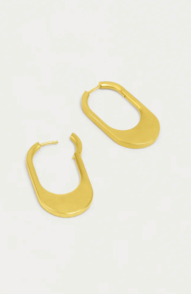 CROSBY HINGED HOOPS in GOLD-DEAN DAVIDSON-FLOW by nicole