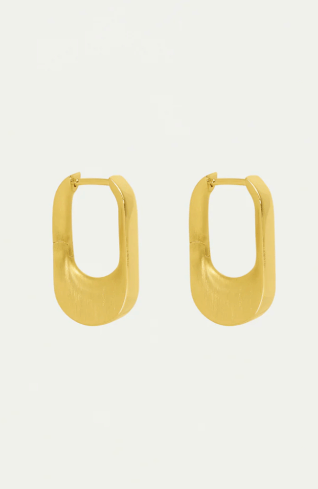 CROSBY HINGED HUGGIE HOOPS - GOLD-DEAN DAVIDSON-FLOW BY NICOLE CANADA