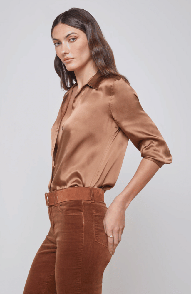 DANI BLOUSE - FAWN-L&#39; AGENCE-FLOW by nicole