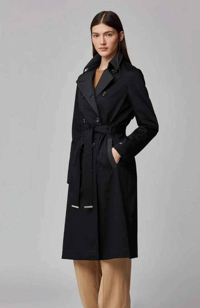 DAPHNE TRENCH COAT - BLACK-SOIA &amp; KYO-FLOW by nicole