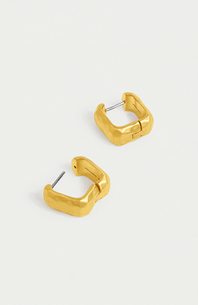 NOMAD SQUARE HUGGIE HOOP EARRINGS-DEAN DAVIDSON-FLOW BY NICOLE CANADA