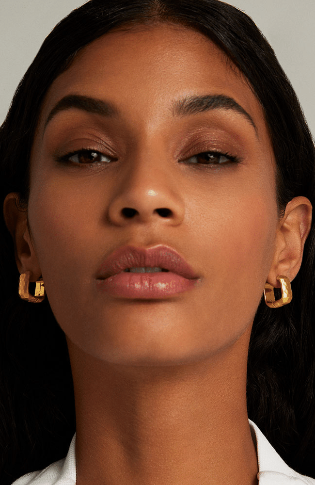 NOMAD SQUARE HUGGIE HOOP EARRINGS-DEAN DAVIDSON-FLOW BY NICOLE CANADA