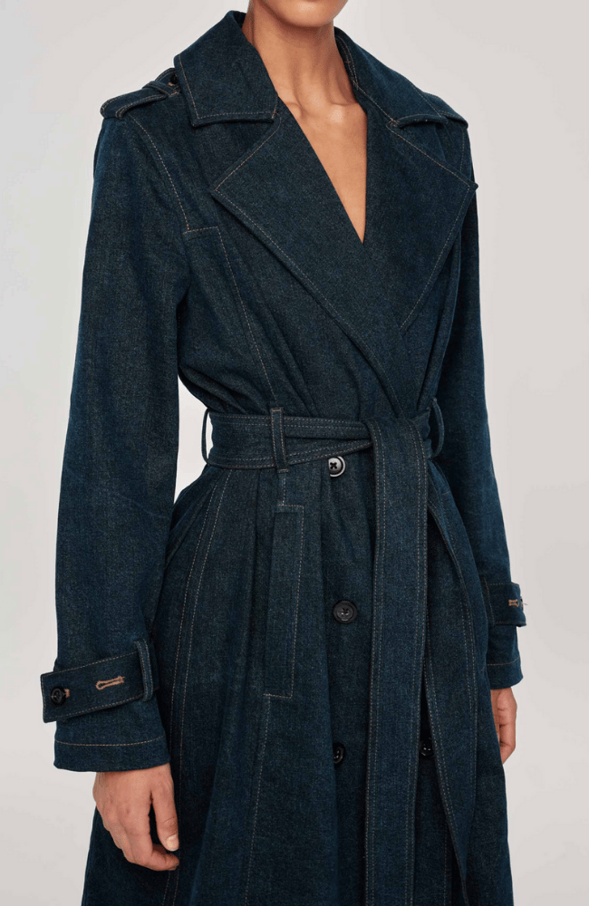 DENIM TRENCH COAT-DL 1961-FLOW by nicole