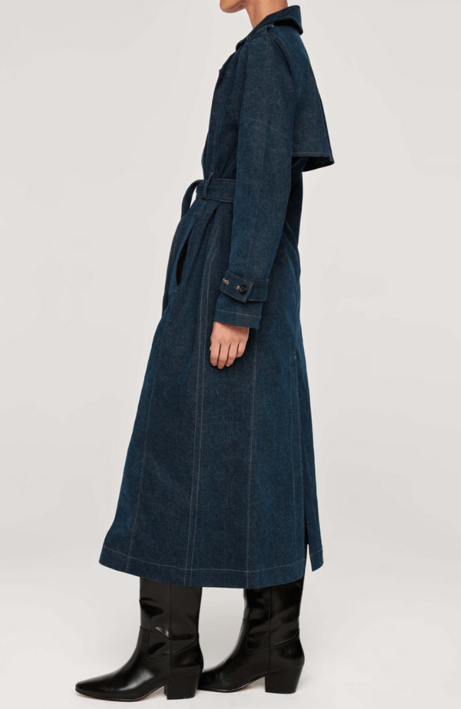 DENIM TRENCH COAT-DL 1961-FLOW by nicole