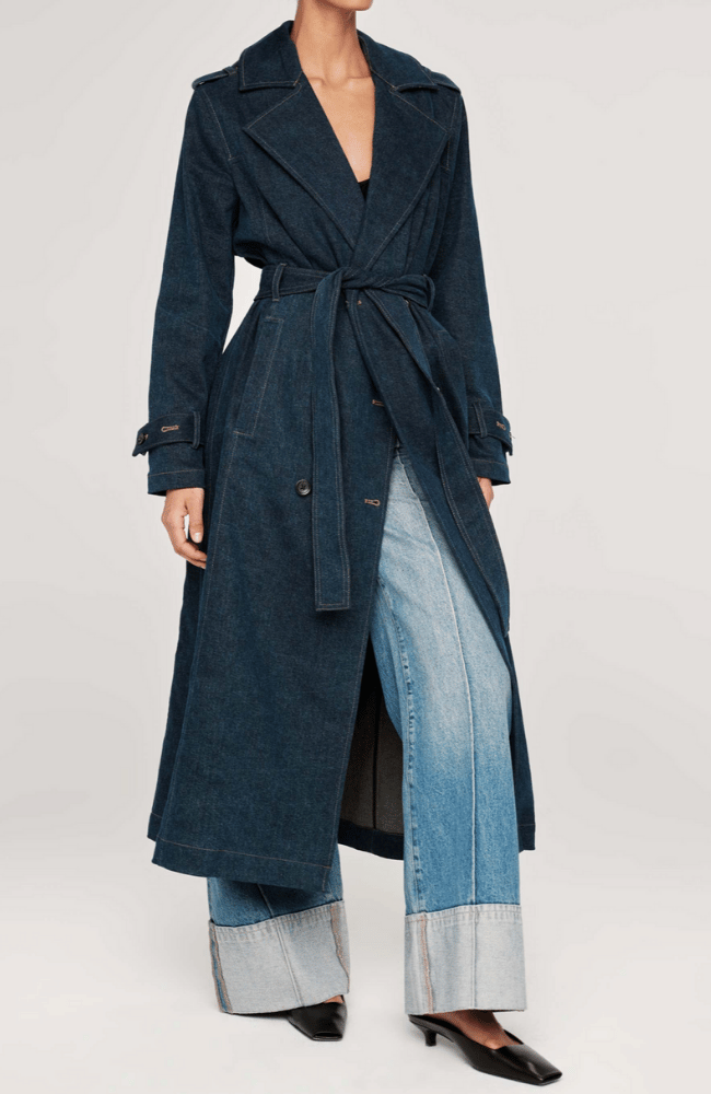 DENIM TRENCH COAT-DL 1961-FLOW by nicole