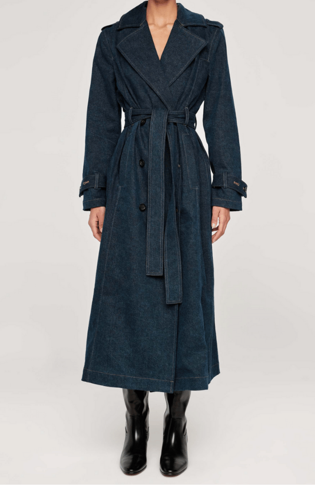 DENIM TRENCH COAT-DL 1961-FLOW by nicole