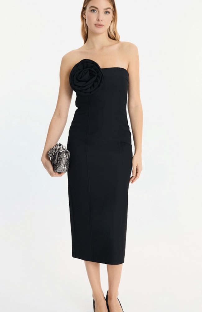 max mara black dress MARELLA by MAX MARA DOMEZ DRESS in BLACK FLOW BY NICOLE Canada