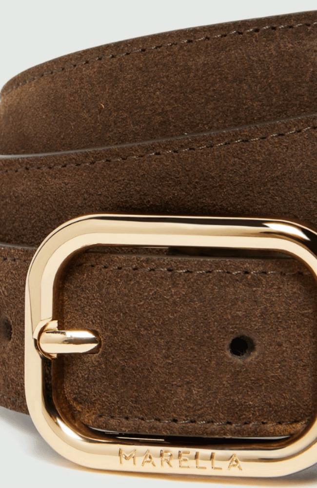 DOPPIA BELT in BROWN-MARELLA by MAX MARA-FLOW by nicole