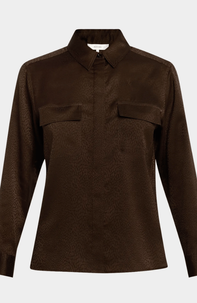 DOUBLE POCKET SHIRT in ESPRESSO-FRAME-FLOW by nicole