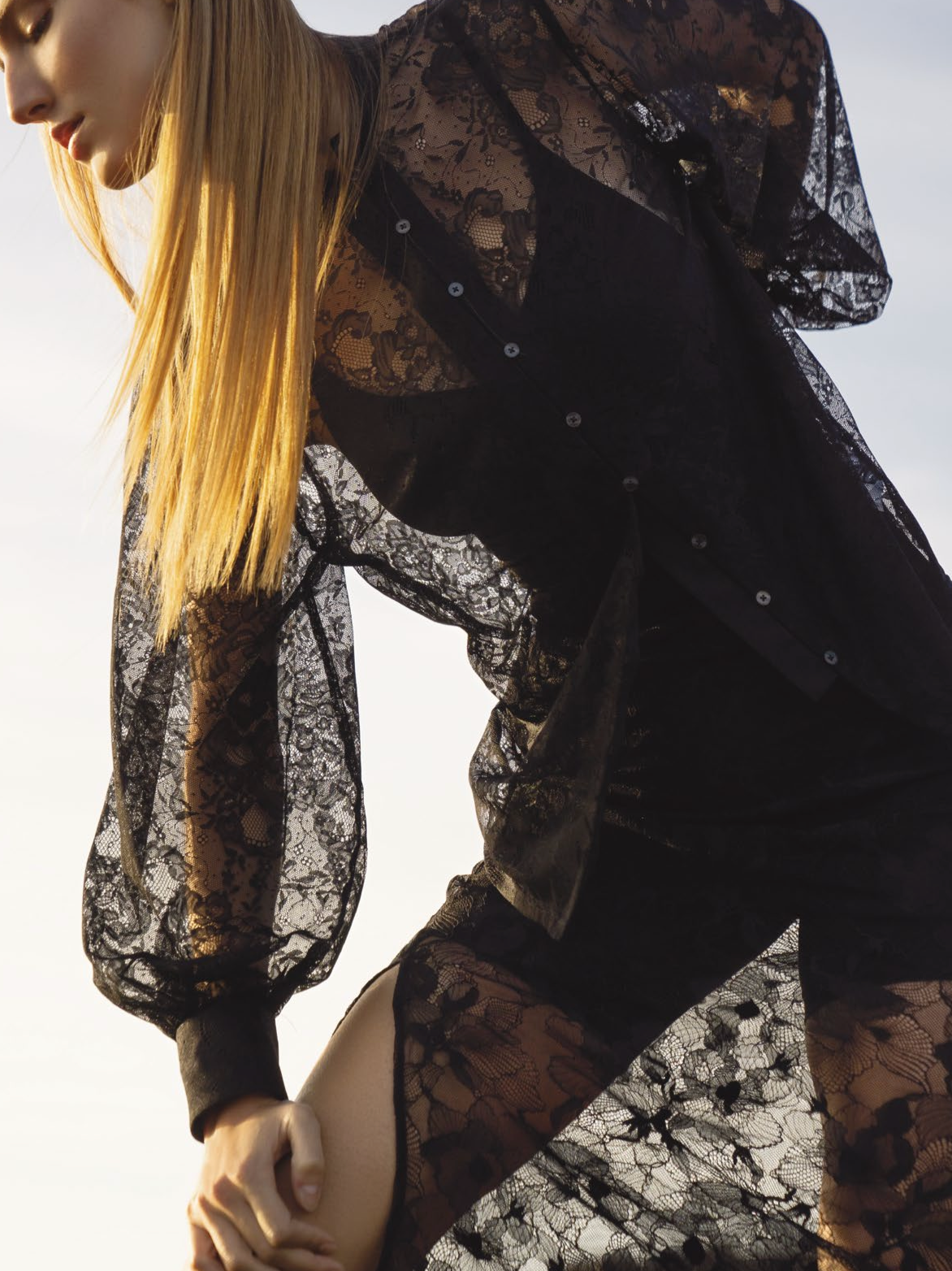 ELISE LACE BLOUSE in BLACK-EMANOU-FLOW by nicole