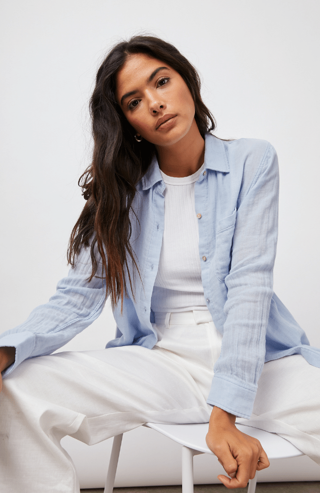 ELLIS BLOUSE BLUEBELL-RAILS-FLOW by nicole