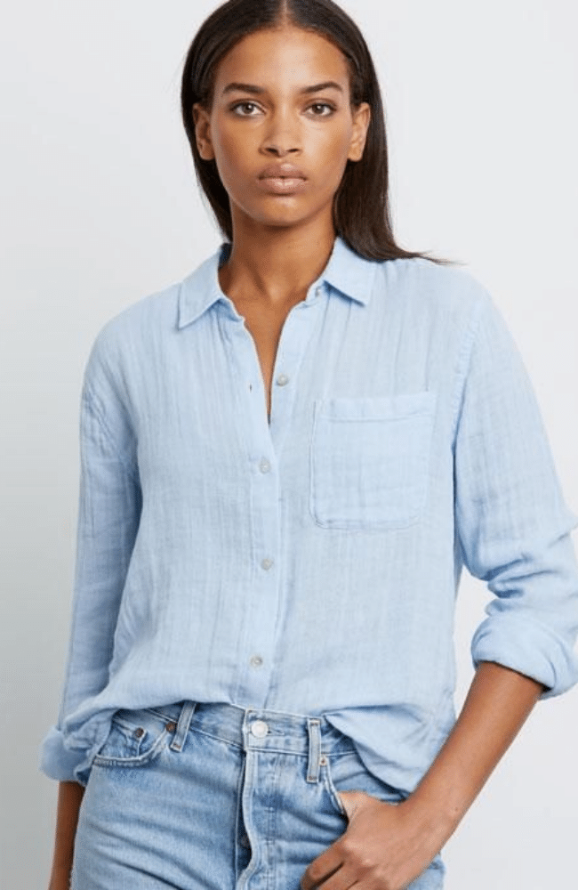 ELLIS BLOUSE BLUEBELL-RAILS-FLOW by nicole