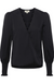 ENZO CROSS FRONT BLOUSE - BLACK-L' AGENCE-FLOW by nicole