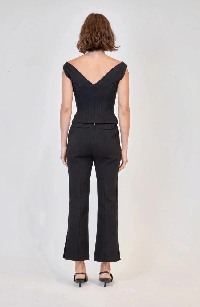 EVIE CROPPED PANT in BLACK-SIMKHAI-FLOW by nicole