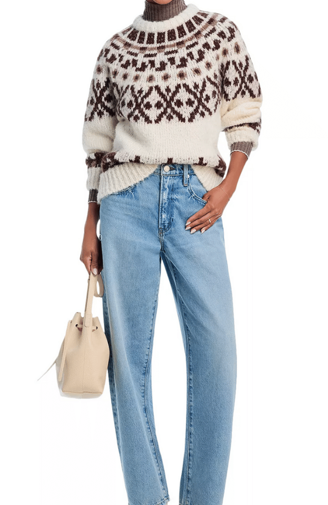 FRAME FAIRISLE SWEATER CREAM MULTI FLOW BY NICOLE Canada - FLOW by FRAME FAIRISLE SWEATER CREAM MULTI FLOW BY NICOLE Canada - FLOW by