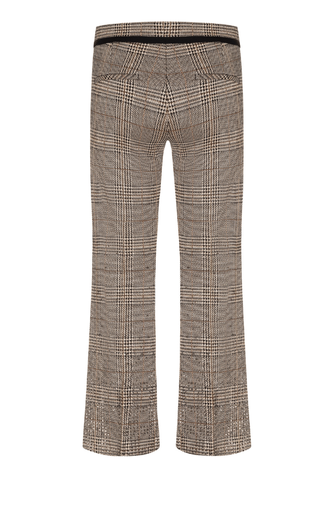 FAITH PANT in BEIGE/GOLD GLENCHECK-CAMBIO-FLOW by nicole