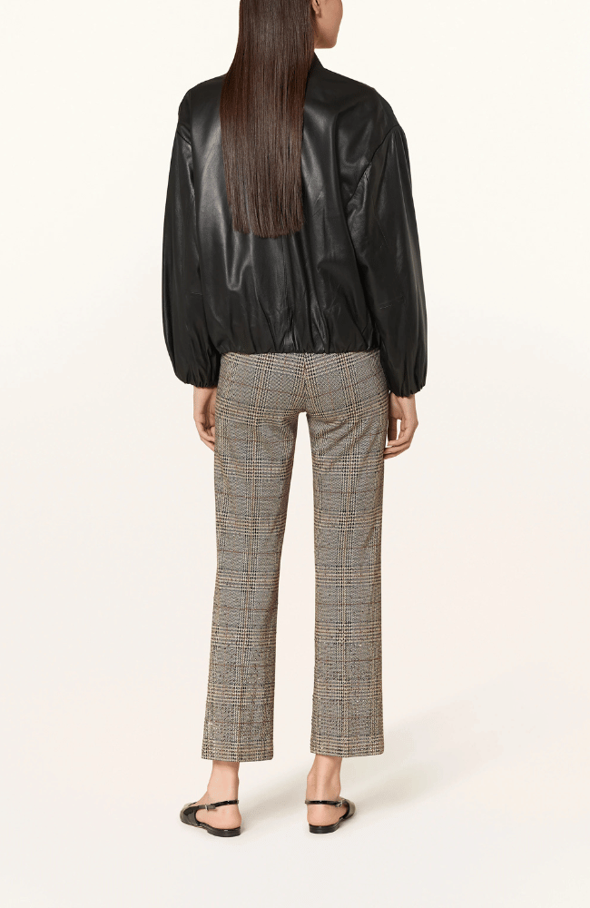 FAITH PANT in BEIGE/GOLD GLENCHECK-CAMBIO-FLOW by nicole