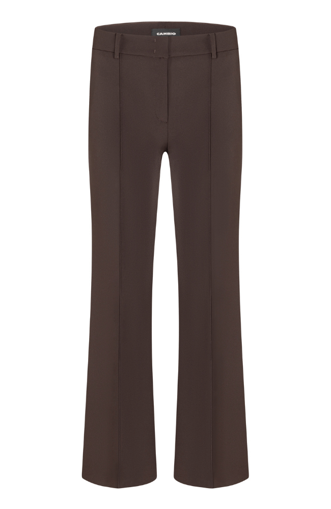 FARAH PANT in CAPUCCINO BROWN-CAMBIO-FLOW by nicole
