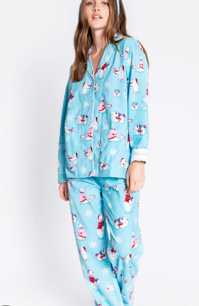 PJ Salvage Women's Loungewear Flannels Pajama Pj Set