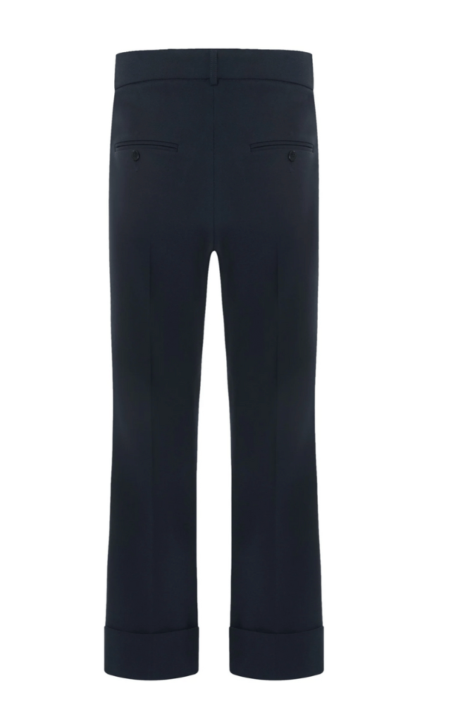 FRANCE CROPPED PANT in DARK NAVY-CAMBIO-FLOW by nicole