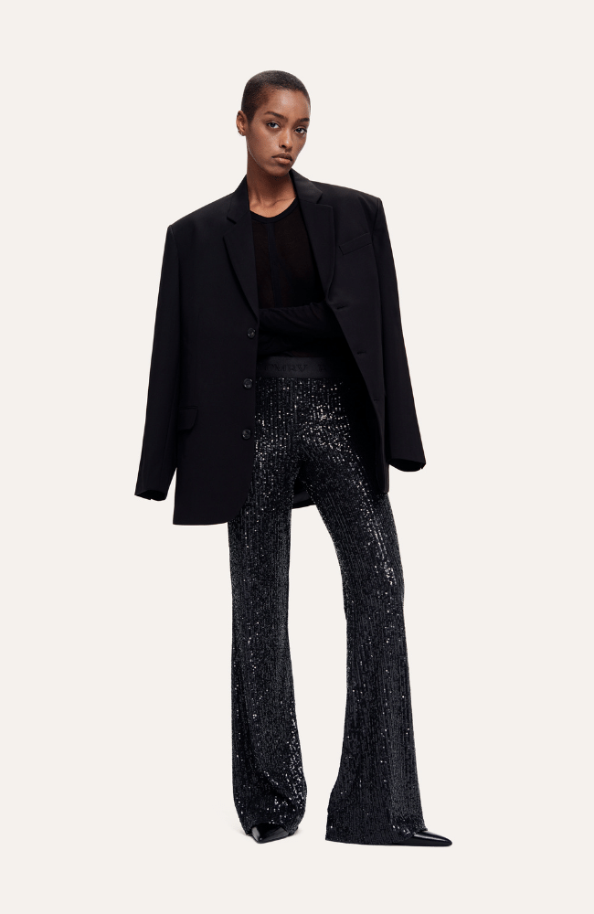 FRANCIS PANT- BLACK SEQUIN-CAMBIO-FLOW by nicole