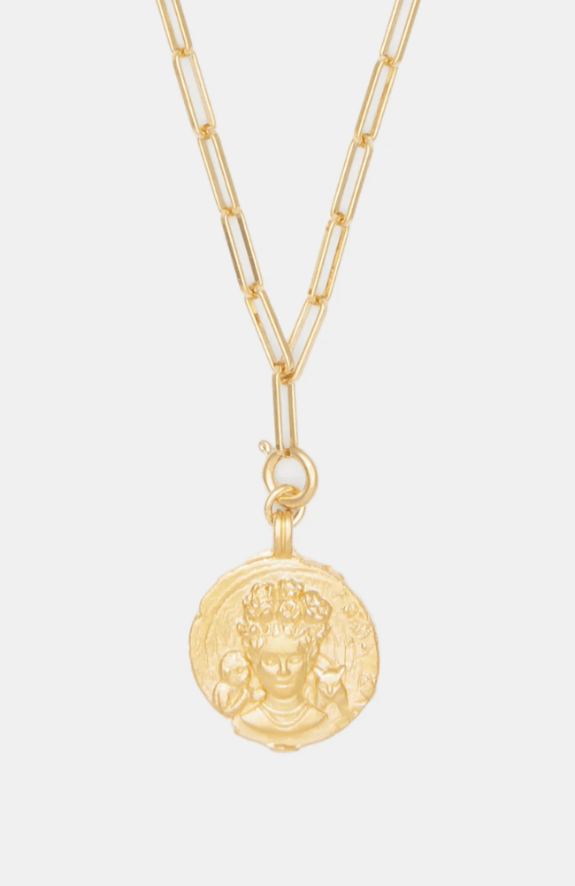 FREYA CHARM on CAIRO CHAIN NECKLACE-DEUX LIONS-FLOW by nicole