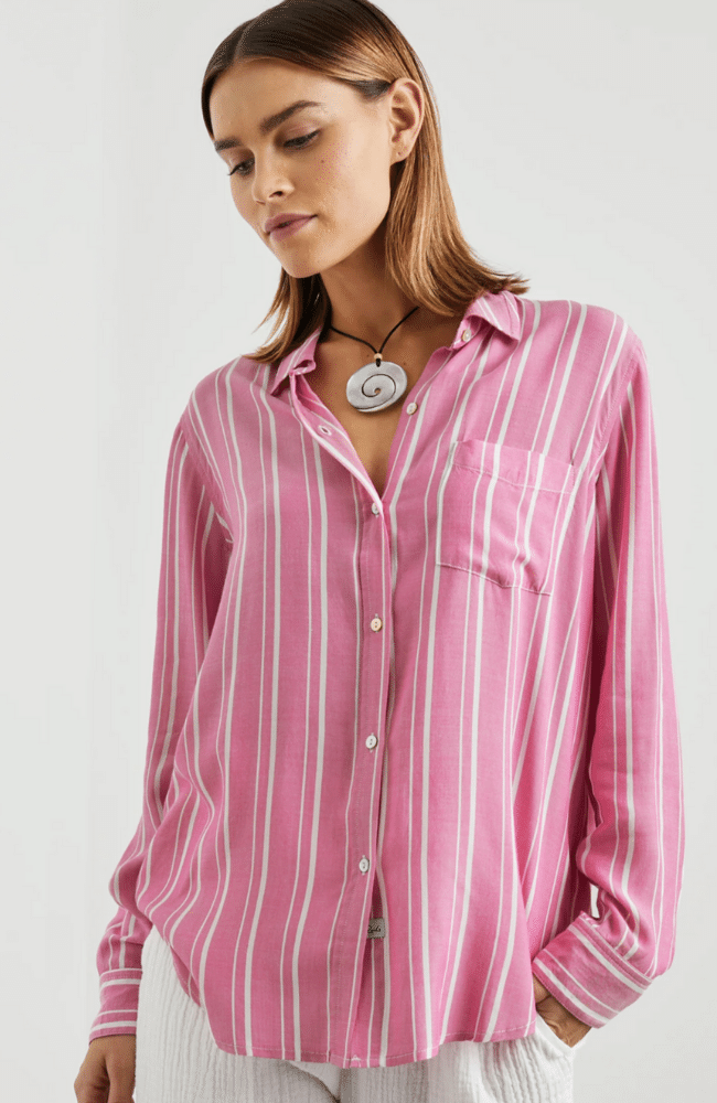 GAIA SHIRT - BERRY STRIPE-RAILS-FLOW by nicole