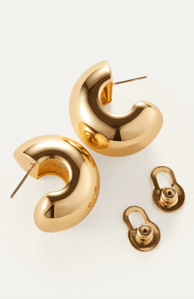 GEMMA HOOP EARRINGS in GOLD-JENNY BIRD-FLOW by nicole