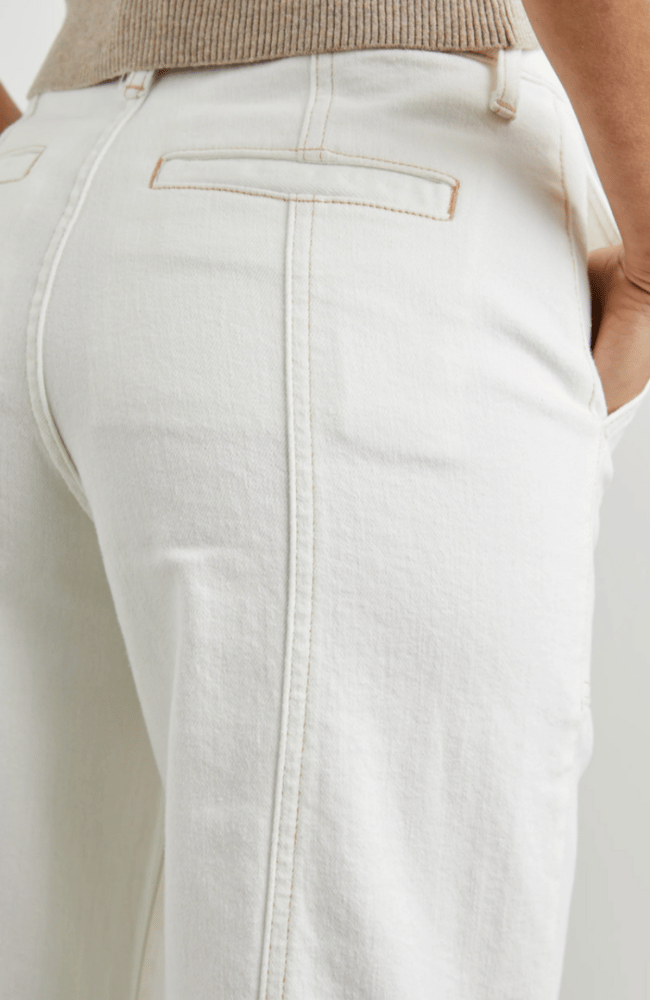 GETTY CROP UTILITY JEAN in VINTAGE ECRU-RAILS-FLOW by nicole