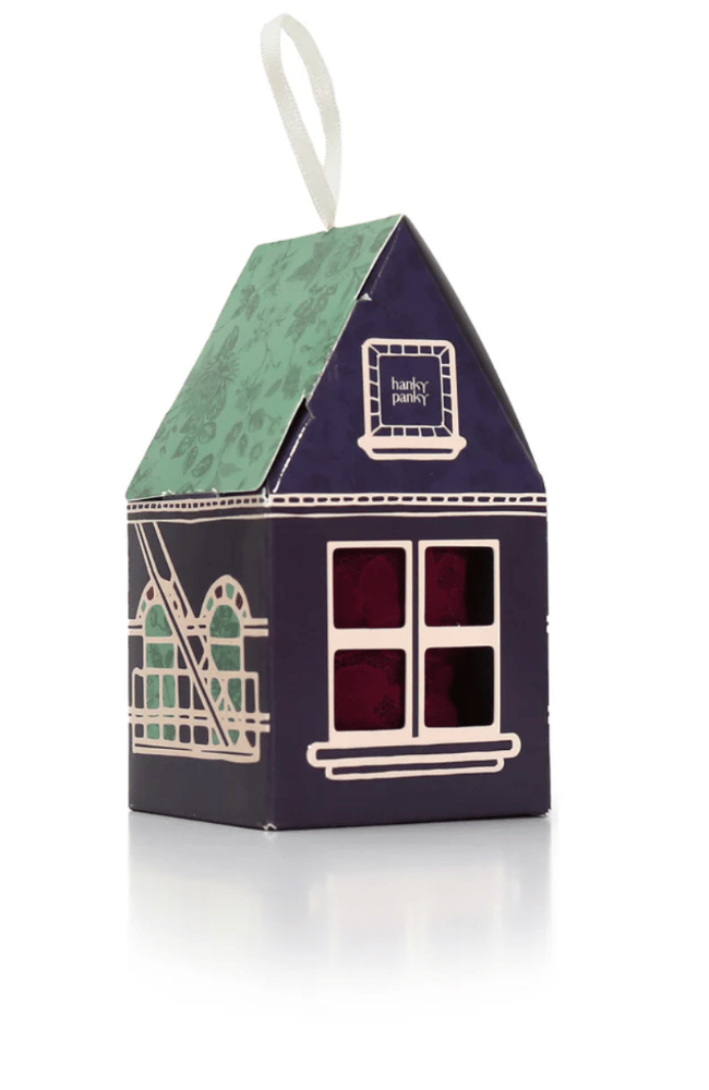 GINGERBREAD HOUSE ORIGINAL RISE THONG in DARK POMEGRANITE-Hanky Panky-FLOW by nicole