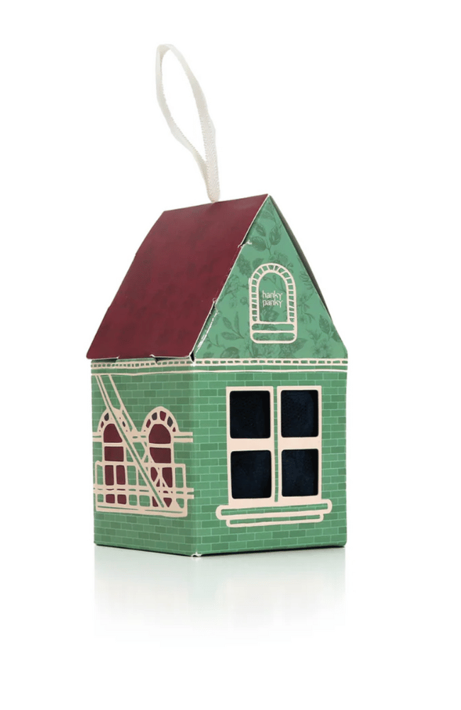 GINGERBREAD HOUSE ORIGINAL RISE THONG in DEEP WATER BLUE-Hanky Panky-FLOW by nicole