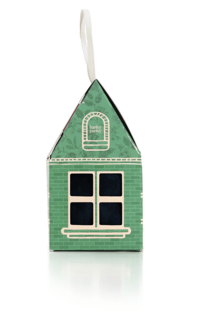 GINGERBREAD HOUSE ORIGINAL RISE THONG in DEEP WATER BLUE-Hanky Panky-FLOW by nicole