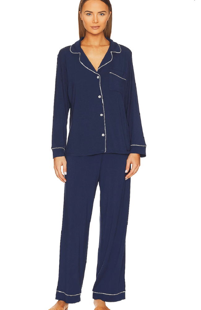 GISELE LONG PJ SET NAVY/ IVORY-EBERJEY-FLOW by nicole