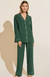 GISELE PRINTED TENCEL MODAL LONG PJ SET - WINTERPINE FOREST GREEN/IVORY-EBERJEY-FLOW by nicole