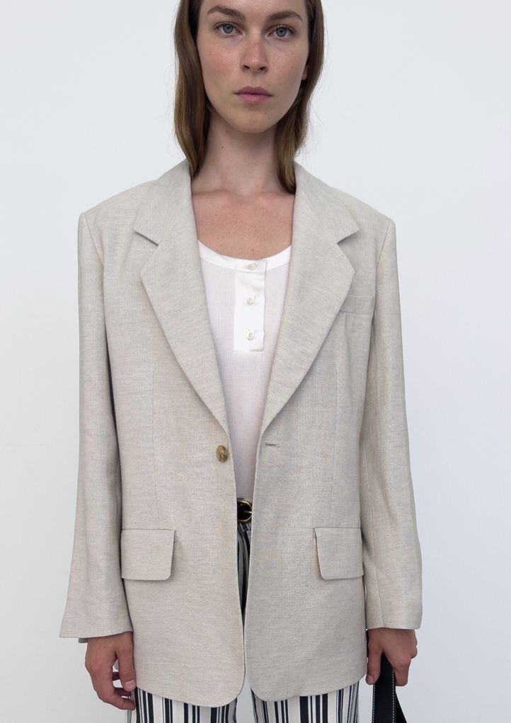 GRANDFATHER BLAZER - FLAX-FRAME-FLOW by nicole