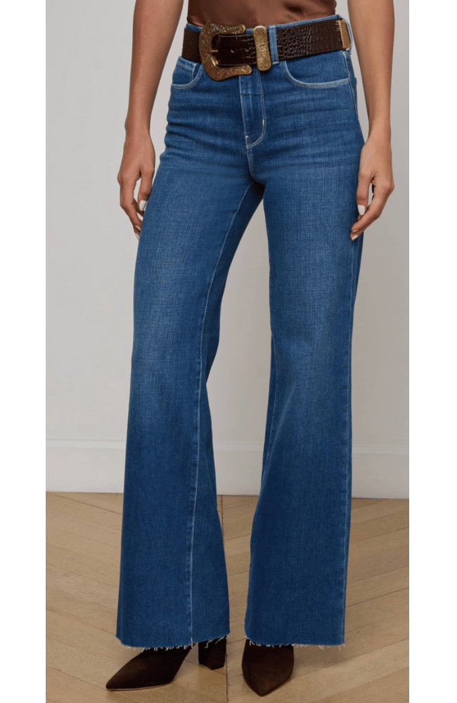 GWENNA ULTRA HIGH RISE WIDE LEG FLARE in GAGE-L'AGENCE-FLOW by nicole