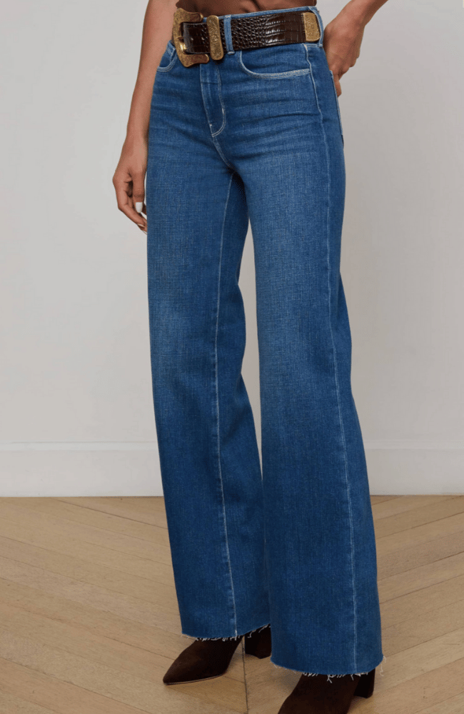 GWENNA ULTRA HIGH RISE WIDE LEG FLARE in GAGE-L&#39;AGENCE-FLOW by nicole
