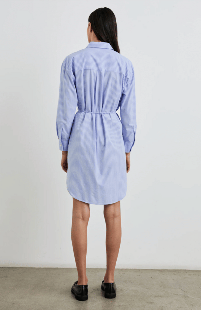 HARMONY DRESS - OXFORD WHITE STRIPE-RAILS-FLOW by nicole
