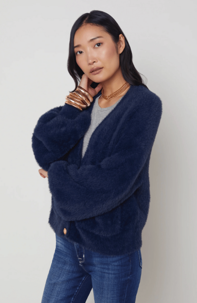 HARRIET CARDIGAN in INDIGO-L&#39; AGENCE-FLOW by nicole