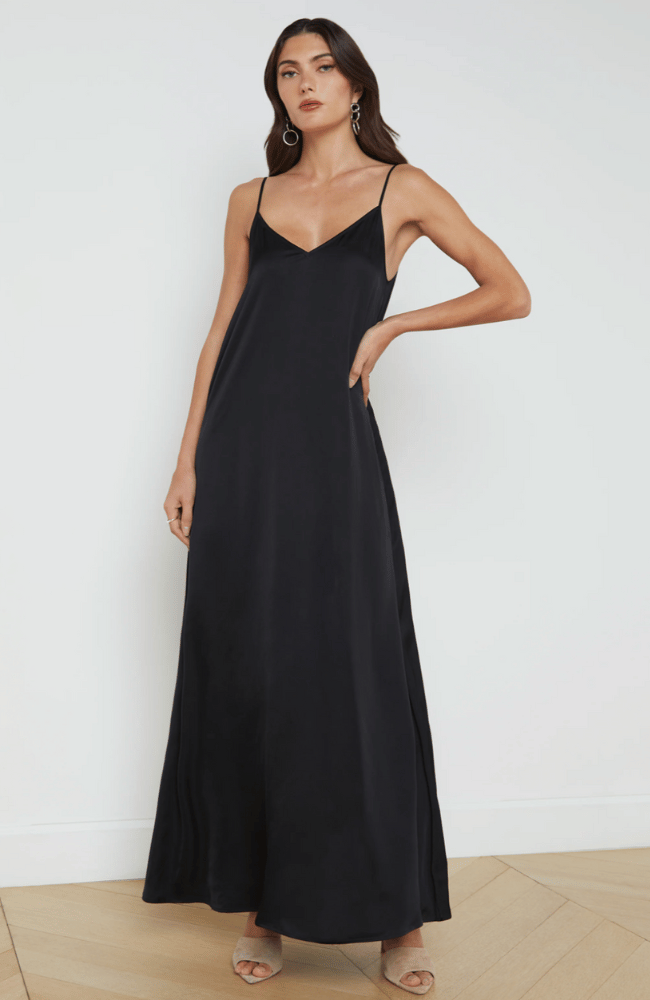 HARTLEY TRAPEZE DRESS in BLACK-L' AGENCE-FLOW by nicole