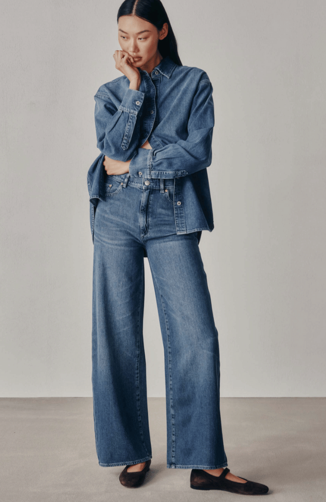 HEPBURN WIDE LEG in DEL RAY-DL 1961-FLOW by nicole