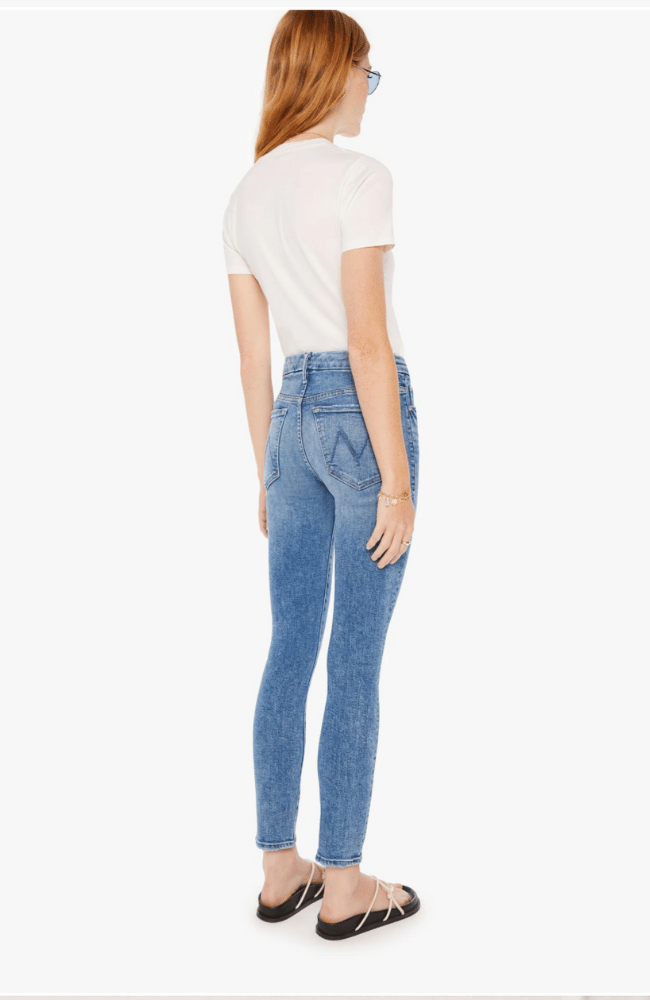 HIGH WAISTED LOOKER ANKLE in ON THE ROAD-MOTHER DENIM-FLOW by nicole