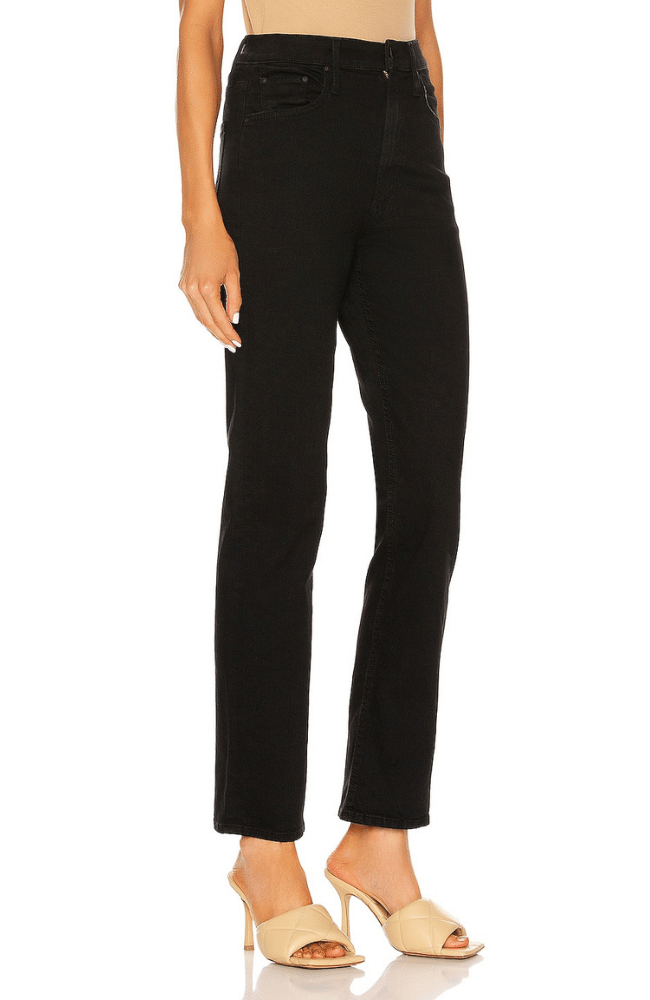 HIGH WAISTED RIDER SKIMP NOT GUILTY BLACK-MOTHER DENIM-FLOW by nicole