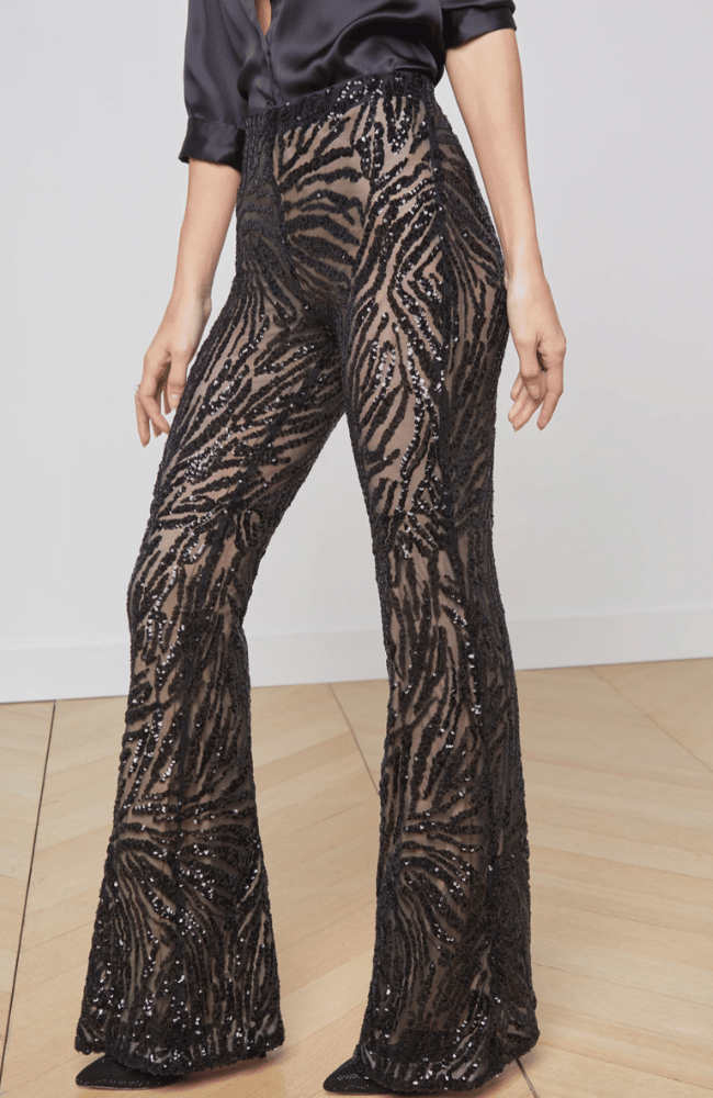 HONOR PANT in BLACK-L&#39; AGENCE-FLOW by nicole