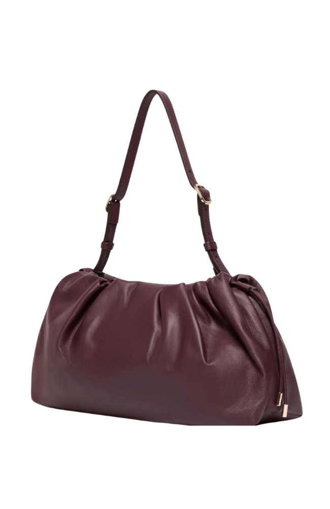IONIO NAPPA LEATHER HANDBAG in BORDEAUX-MARELLA by MAX MARA-FLOW by nicole